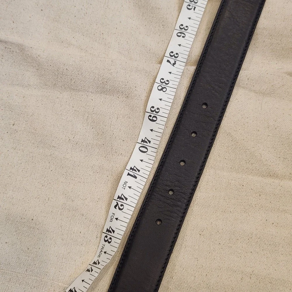 New Peter Millar Reversible Leather Belt Men's 38 Black Brown Pebbled ME0A11
